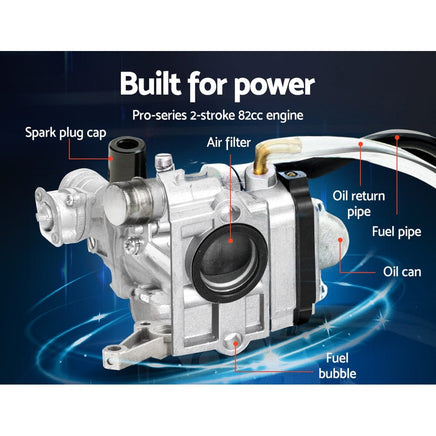 72CC Tiller Garden Cultivator Rototiller 4 Blades Soil Plower Mini Rotary Hoe Tools Kings Warehouse