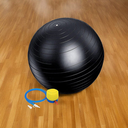 75cm Static Strength Exercise Stability Ball with Pump Sports & Fitness Kings Warehouse