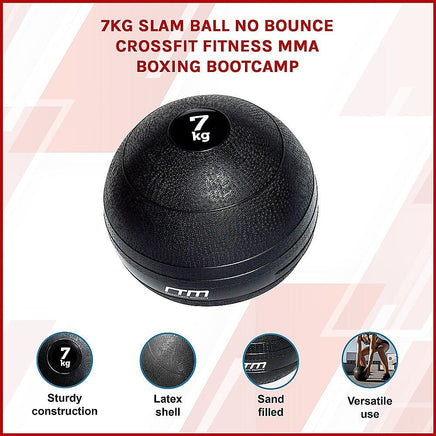7kg Slam Ball No Bounce Crossfit Fitness MMA Boxing BootCamp Sports & Fitness Kings Warehouse