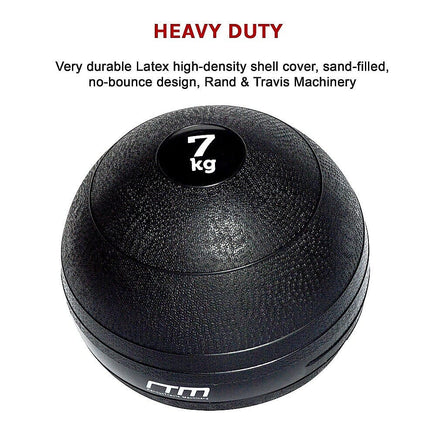 7kg Slam Ball No Bounce Crossfit Fitness MMA Boxing BootCamp Sports & Fitness Kings Warehouse