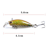 7x Popper Poppers 4.1cmFishing Lure Lures Surface Tackle Fresh Saltwater Kings Warehouse 