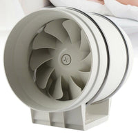 8" Inch Silent Extractor Fan Duct Hydroponic Inline Exhaust Vent Industrial Kings Warehouse