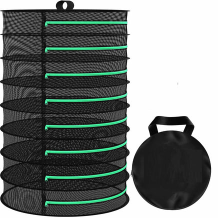 8-Layer 162cm Foldable Herb Vegetable Fruit Drying Dehydrating Rack Mesh Hanging Dryer Kings Warehouse