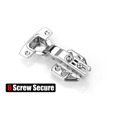 8 Pack 304 Stainless Steel Cabinet Hinges 100 Degree Soft Closing half Overlay Door Hinge Nickel Plated Finish Kings Warehouse