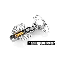 8 Pack 304 Stainless Steel Cabinet Hinges 100 Degree Soft Closing half Overlay Door Hinge Nickel Plated Finish Kings Warehouse