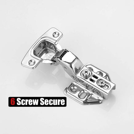 8 Pack 304 Stainless Steel Cabinet Hinges 100 Degree Soft Closing Insert Overlay Door Hinge Nickel Plated Finish Kings Warehouse