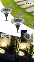 8 Pack LED Solar Pathway Lights Outdoor Solar Ground Lights (Warm White) Kings Warehouse