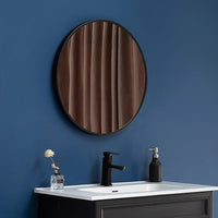 80cm Round Wall Mirror Bathroom Makeup Mirror by Della Francesca Home & Garden Kings Warehouse