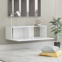 TV Cabinet White 100x30x30 cm Engineered Wood