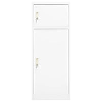 Saddle Cabinet White 53x53x140 cm Steel