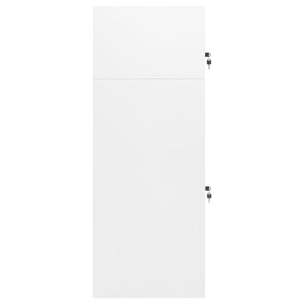 Saddle Cabinet White 53x53x140 cm Steel