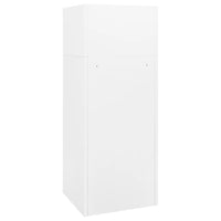 Saddle Cabinet White 53x53x140 cm Steel