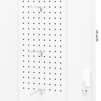 Saddle Cabinet White 53x53x140 cm Steel