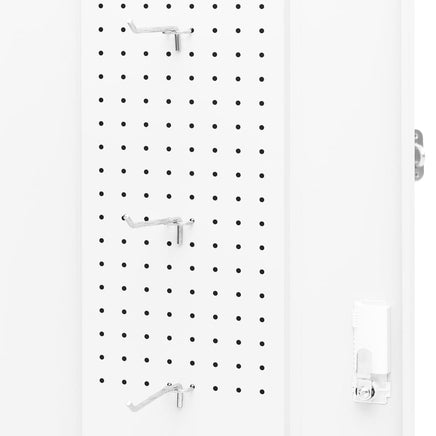 Saddle Cabinet White 53x53x140 cm Steel