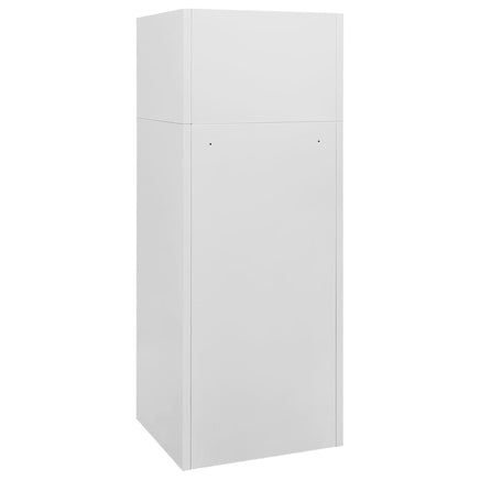Saddle Cabinet Light Grey 53x53x140 cm Steel