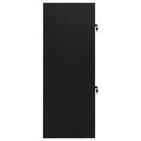 Saddle Cabinet Black 53x53x140 cm Steel