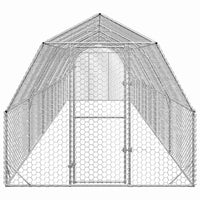 Chicken Run 2.5x12x2.25 m Galvanised Steel