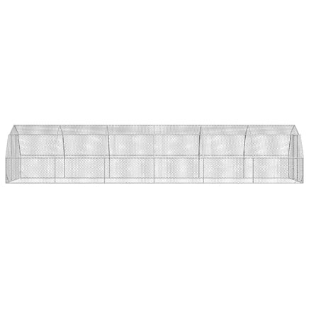 Chicken Run 2.5x12x2.25 m Galvanised Steel