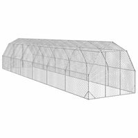Chicken Run 2.5x12x2.25 m Galvanised Steel