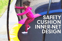 8ft Outdoor Rainbow Trampoline For Kids And Children Suited For Fitness Exercise Gymnastics With Safety Enclosure Kings Warehouse