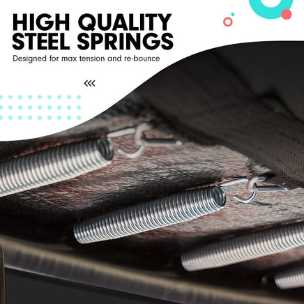 8ft Trampoline With Spring Mat Pad Net Outdoor - Orange Kings Warehouse