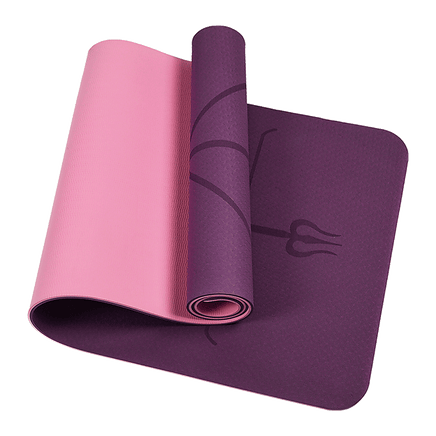 8mm TPE Yoga Mat Exercise Fitness Gym Pilates Non Slip Dual Layer Sports & Fitness Kings Warehouse