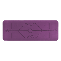 8mm TPE Yoga Mat Exercise Fitness Gym Pilates Non Slip Dual Layer Sports & Fitness Kings Warehouse