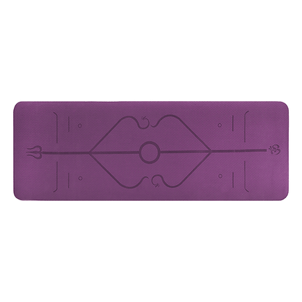 8mm TPE Yoga Mat Exercise Fitness Gym Pilates Non Slip Dual Layer Sports & Fitness Kings Warehouse