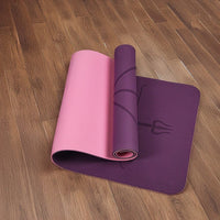8mm TPE Yoga Mat Exercise Fitness Gym Pilates Non Slip Dual Layer Sports & Fitness Kings Warehouse
