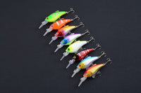 8x 7.5cm Popper Crank Bait Fishing Lure Lures Surface Tackle Saltwater Kings Warehouse 