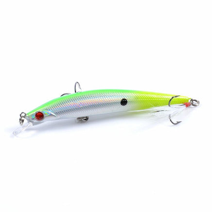 8x Popper Minnow 11.2cm Fishing Lure Lures Surface Tackle Fresh Saltwater Kings Warehouse
