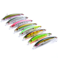 8x Popper Minnow 11.2cm Fishing Lure Lures Surface Tackle Fresh Saltwater Kings Warehouse