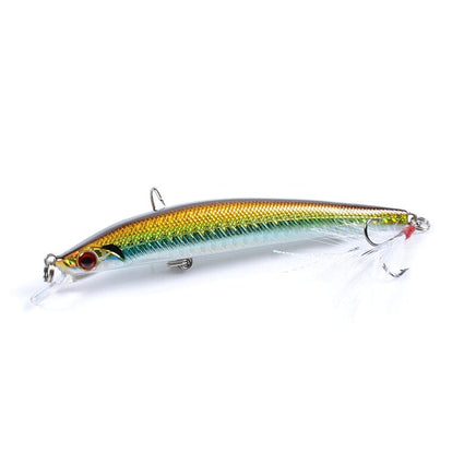 8x Popper Minnow 11.2cm Fishing Lure Lures Surface Tackle Fresh Saltwater Kings Warehouse