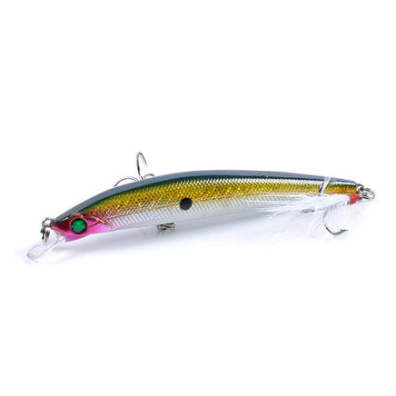 8x Popper Minnow 11.2cm Fishing Lure Lures Surface Tackle Fresh Saltwater Kings Warehouse