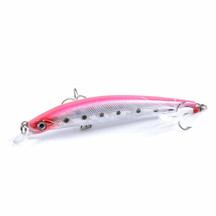 8x Popper Minnow 11.2cm Fishing Lure Lures Surface Tackle Fresh Saltwater Kings Warehouse