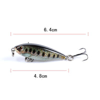 8x Popper Poppers 4.8cm Fishing Lure Lures Surface Tackle Fresh Saltwater Kings Warehouse 