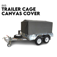 8X5 BOX TRAILER CAGE CANVAS COVER (600mm) Thick Rip Resistant Waterproof Kings Warehouse 