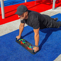 9 in 1 Push Up Board Yoga Bands Fitness Workout Train Gym Exercise Pushup Stand Sports & Fitness Kings Warehouse