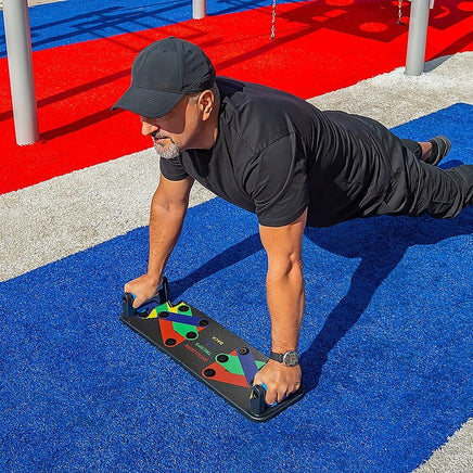 9 in 1 Push Up Board Yoga Bands Fitness Workout Train Gym Exercise Pushup Stand Sports & Fitness Kings Warehouse