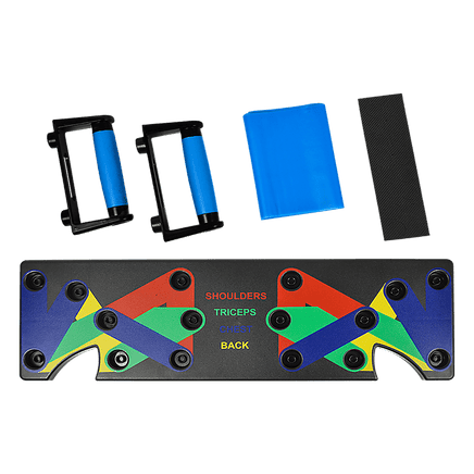 9 in 1 Push Up Board Yoga Bands Fitness Workout Train Gym Exercise Pushup Stand Sports & Fitness Kings Warehouse