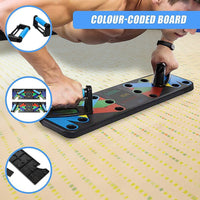 9 in 1 Push Up Board Yoga Bands Fitness Workout Train Gym Exercise Pushup Stand Sports & Fitness Kings Warehouse