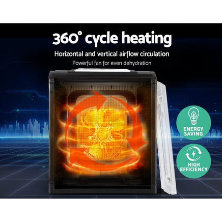 9 Trays Food Dehydrator Stainless Steel Tray Appliances Kings Warehouse