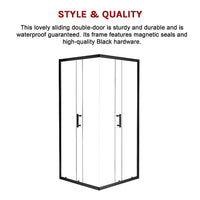 900 x 1000mm Sliding Door Nano Safety Glass Shower Screen By Della Francesca Furniture Kings Warehouse