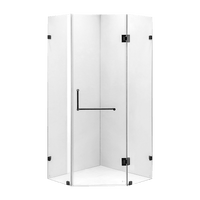 900 x 900mm Frameless 10mm Glass Shower Screen By Della Francesca Furniture Kings Warehouse