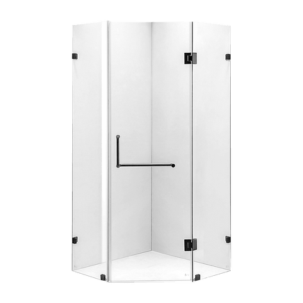 900 x 900mm Frameless 10mm Glass Shower Screen By Della Francesca Furniture Kings Warehouse
