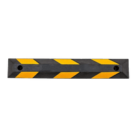 90cm Heavy Duty Rubber Curb Parking Guide Wheel Driveway Stopper Reflective Yellow Tools Kings Warehouse