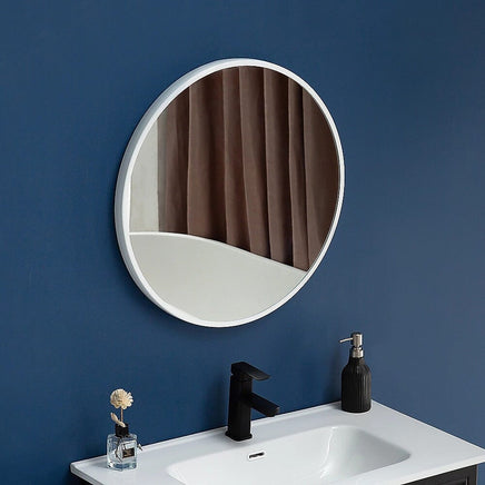 90cm Round Wall Mirror Bathroom Makeup Mirror by Della Francesca Home & Garden Kings Warehouse