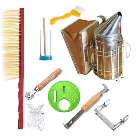 9Pcs Beekeeping Bee Hive Starter Kit for Professional and Beginner Beekeeper's KingsWarehouse