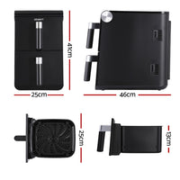 Devanti Air Fryer Oven 11L Dual Zone Fryers