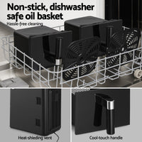 Devanti Air Fryer Oven 11L Dual Zone Fryers